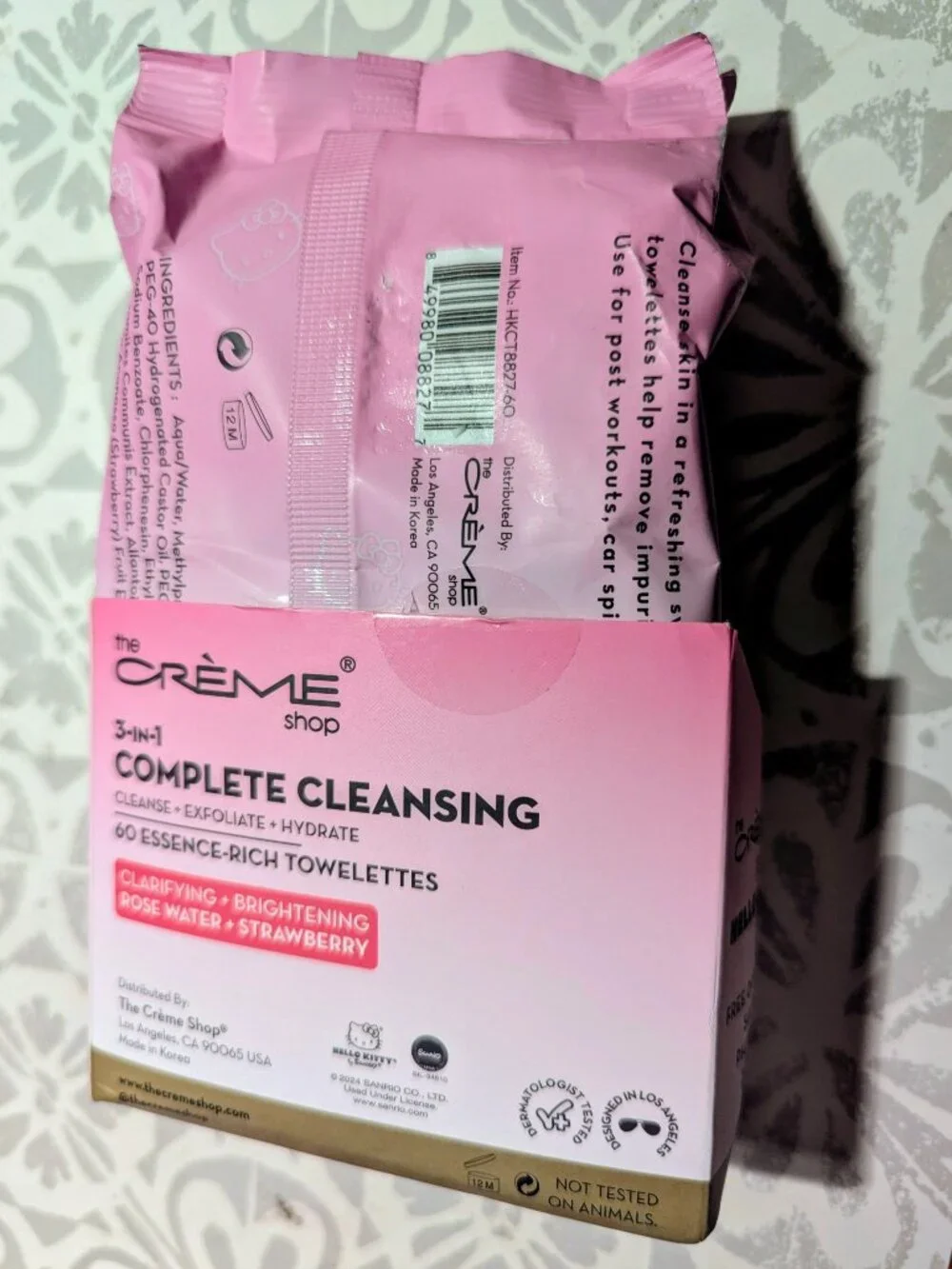 Limited Edition - The Creme Shop x Hello Kitty Essence Rich Towelettes NEW!